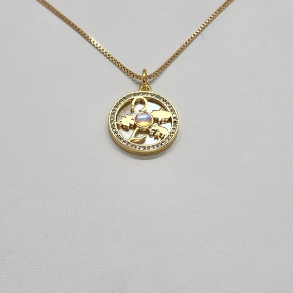Brand New Brazilian 18k Gold Filled Necklace & Multi Lucky Charms Brass pendent - Picture 3 of 4